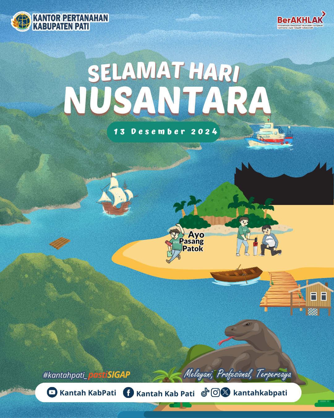 BPN Pati Beri Ucapan Selamat Memperingati Hari Nusantara 2024