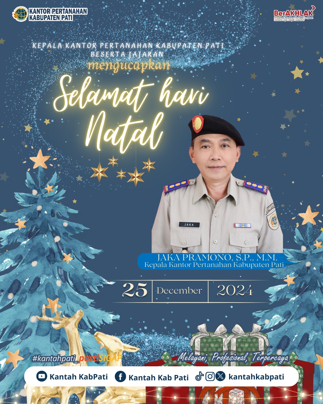 BPN Pati berikan Ucapan Selamat Merayakan Hari Natal