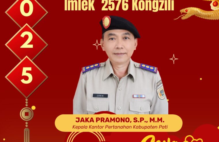 KANTAH KAB PATI BERI UCAPAN SELAMAT TAHUN BARU IMLEK 2576 KONGZILI