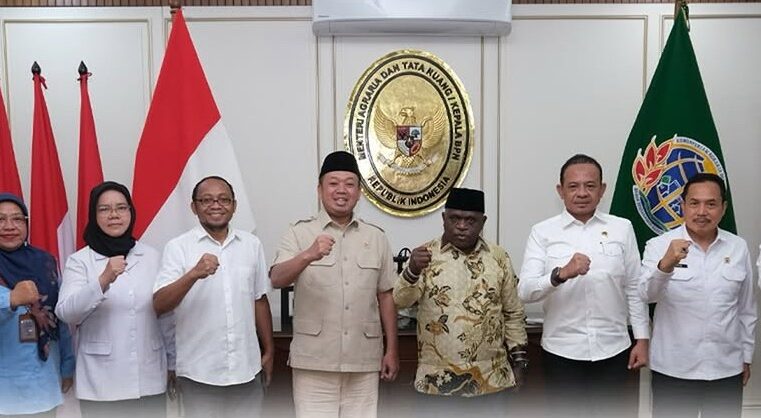 KOORDINASI KEMENTERIAN ATR/BPN DENGAN KEMENTERIAN HAM, Bahas Legalisasi Tanah yang Memiliki Dampak Terhadap HAM