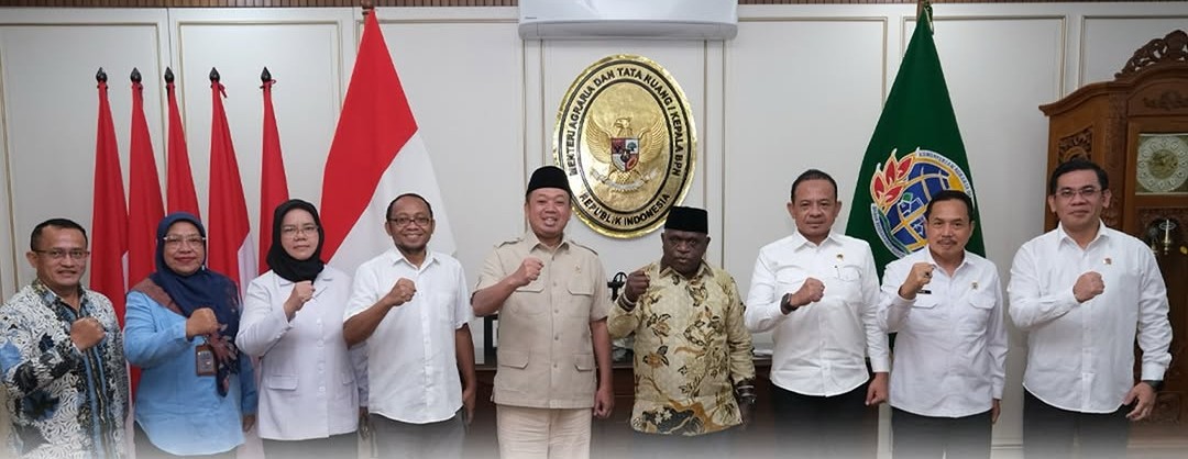 KOORDINASI KEMENTERIAN ATR/BPN DENGAN KEMENTERIAN HAM, Bahas Legalisasi Tanah yang Memiliki Dampak Terhadap HAM