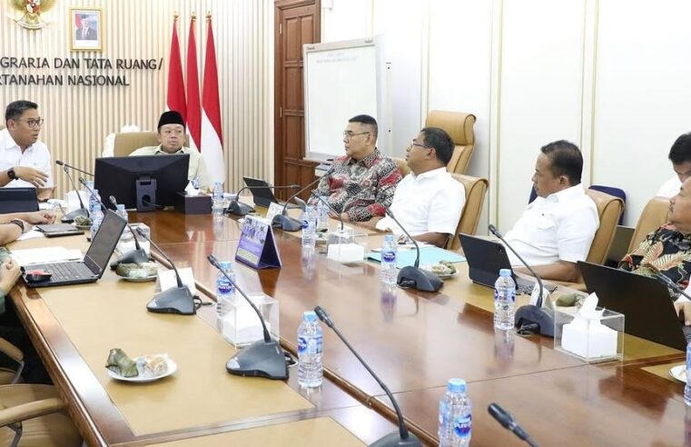 Bahas Integrasi Data Pertanahan dan Pertanian, Menteri Nusron Terima Audiensi Wamentan Sudaryono