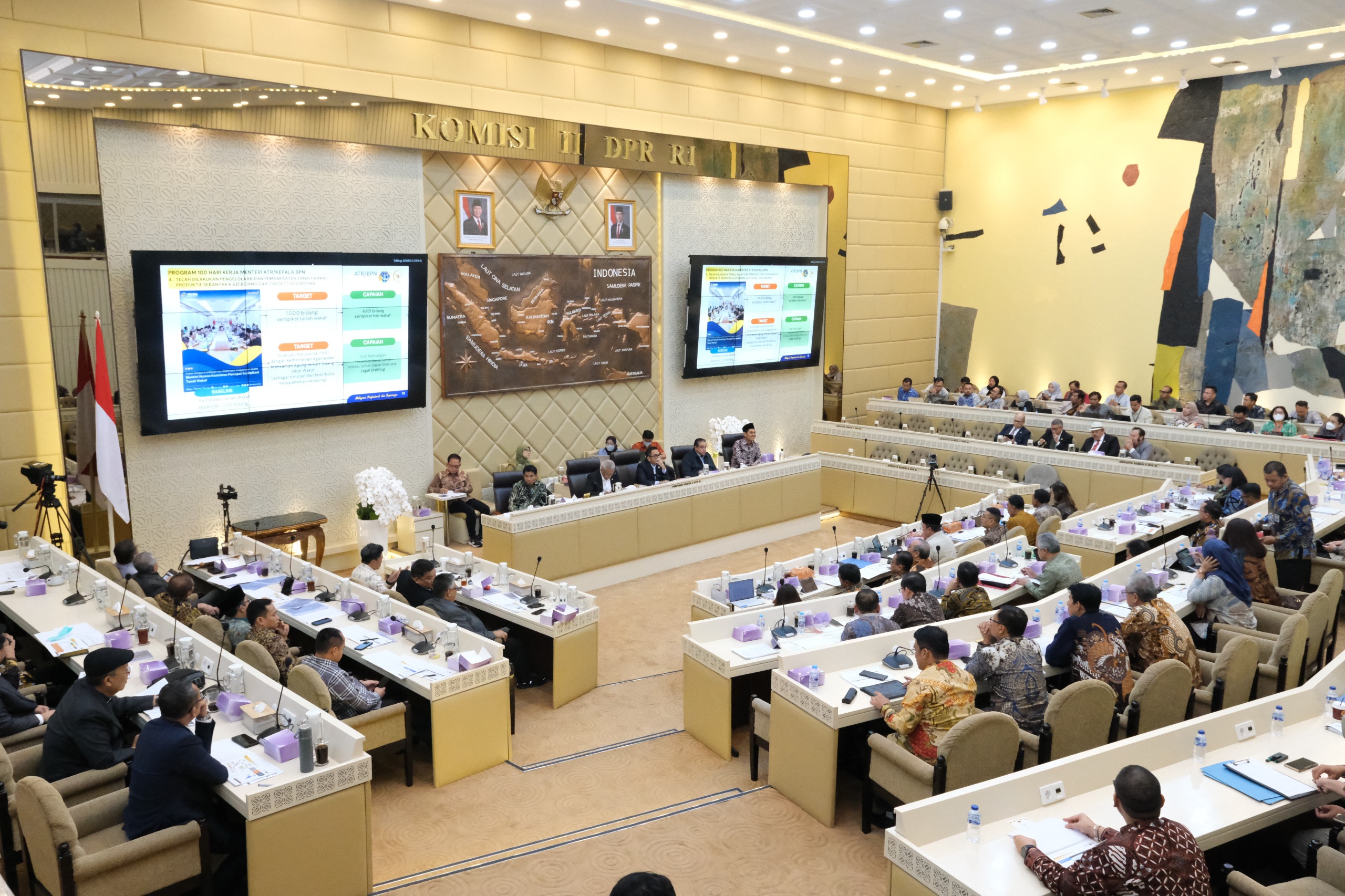 Kementerian ATR/BPN Tuai Berbagai Apresiasi dalam Rapat Kerja Bersama Komisi II DPR RI