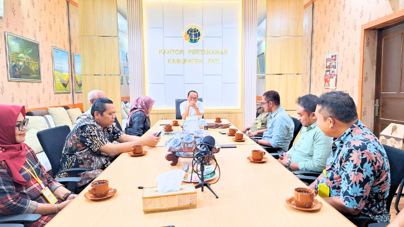 Koordinasi dan Pelaporan Pegawai Pindah Tugas, Kantah Kab Pati Terima Kunjungan dari Kantah Kab Jepara