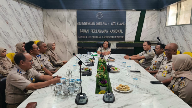Kunjungan Koordinasi dan Pelaporan Pegawai Pindah Tugas Kantor Pertanahan Kabupaten Pati ke Kantor Pertanahan Kabupaten Rembang