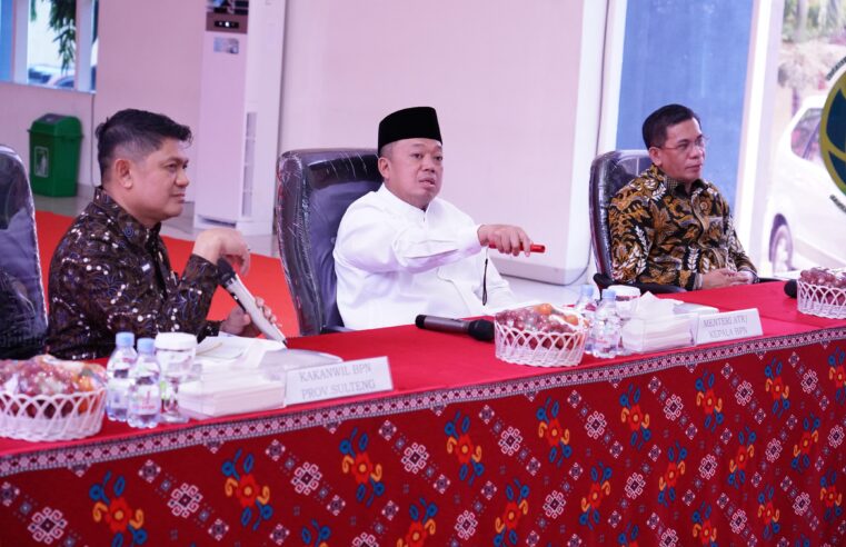 Menteri Nusron Dorong Produktivitas Tanah di Sulteng untuk Tingkatkan Pertumbuhan Ekonomi