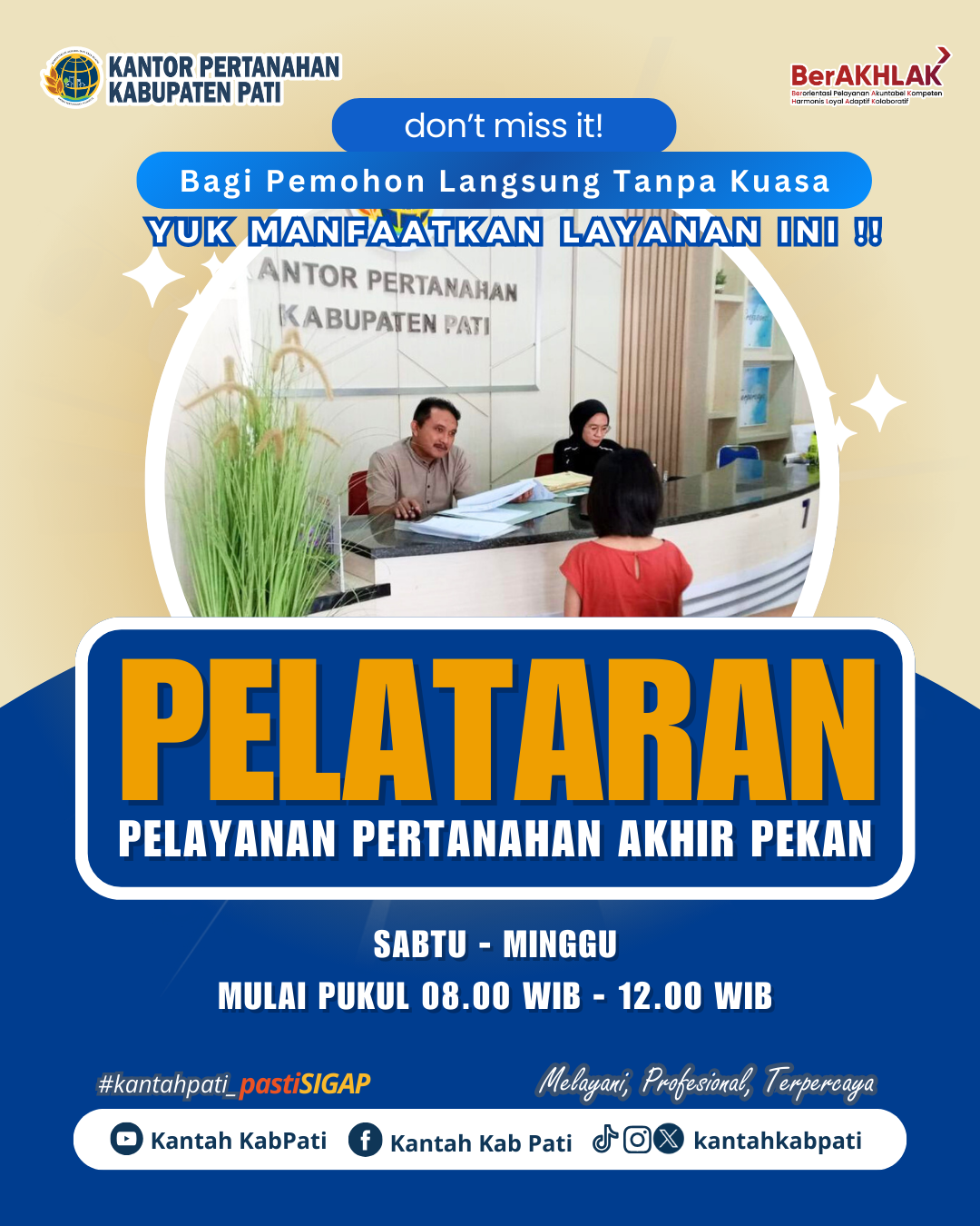 Nikmati Kemudahan Pelayanan Pertanahan Akhir Pekan di Kantor Pertanahan Kabupaten Pati