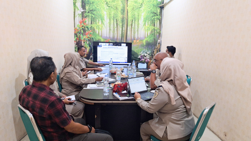 Kantor Pertanahan Kabupaten Pati Ikuti kegiatan pendampingan koreksi Laporan Keuangan Tahun 2024 berupa pencatatan Peta Foto Tegak