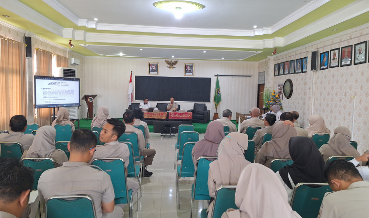 Expose Internal Hasil Audit Kinerja PTSL 2024 oleh Tim Inspektorat Jenderal Kementerian ATR/BPN di Kantor Pertanahan Kabupaten Pati