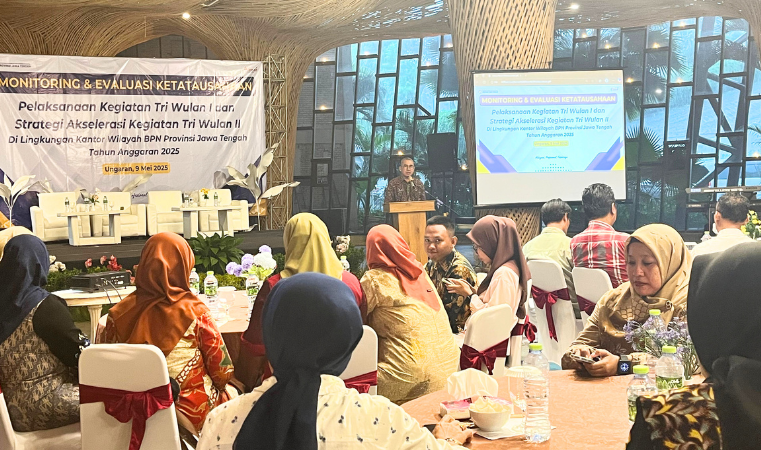 Kantor Pertanahan Kabupaten Pati Hadiri Monitoring dan Evaluasi Ketatausahaan oleh Kanwil BPN Provinsi Jawa Tengah