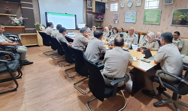 Kantor Pertanahan Kabupaten Pati Gelar Rapat Evaluasi Mingguan Pekerjaan Rutin dan Proyek pada Senin 30 Juni 2025