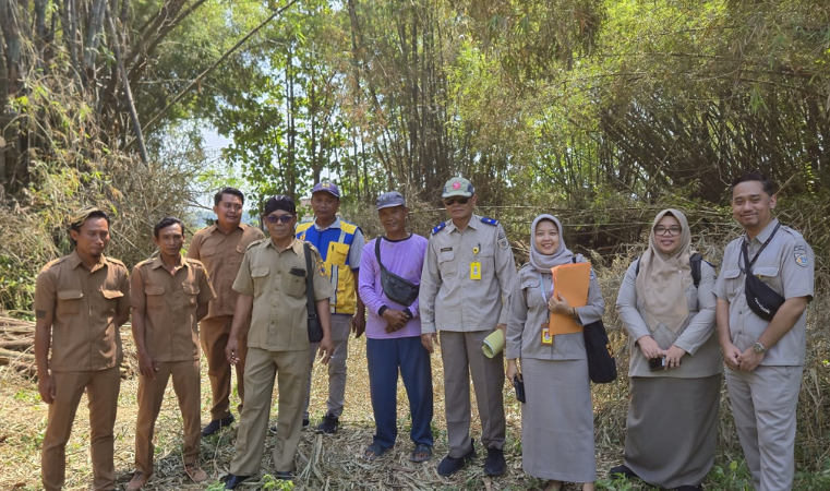 Kantor Pertanahan Kabupaten Pati Melaksanakan Kegiatan Pemeriksaan Lapang Atas Permohonan PTSL Bersama BBWS Pemali Juana