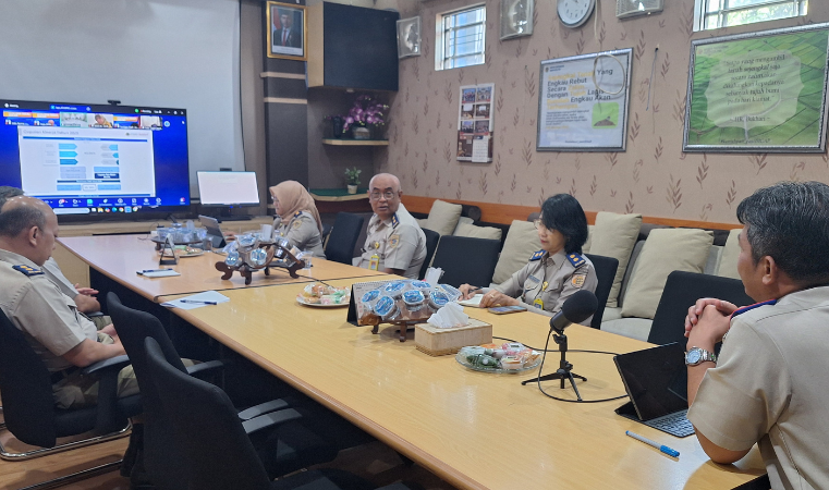 Kantor Pertanahan Kabupaten Pati Ikuti Evaluasi dan Analisis Kinerja Program dan Kegiatan Kementerian ATR/BPN Triwulan II Tahun 2025 pada 14 Juli 2025