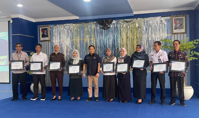 Kantor Pertanahan Kabupaten Pati raih penghargaan pada Kegiatan FGD dan Apresiasi Satker yang digelar oleh KPPN Kabupaten Pati