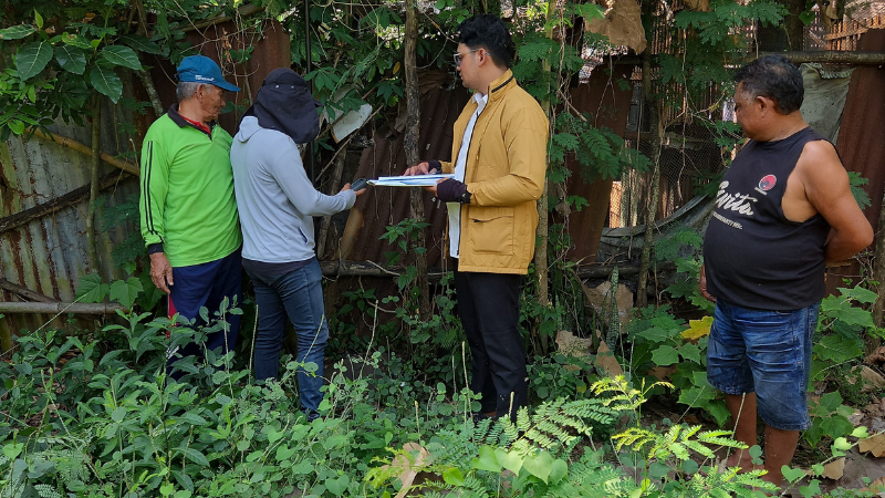 Petugas Ukur Kantor Pertanahan Pati Laksanakan Pengukuran Bidang Tanah Yang Terletak di Desa Sukoharjo, Margorejo