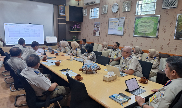 Kantor Pertanahan Kabupaten Pati Gelar Rapat Evaluasi Mingguan Pekerjaan Rutin dan Proyek pada Selasa 8 Juli 2025