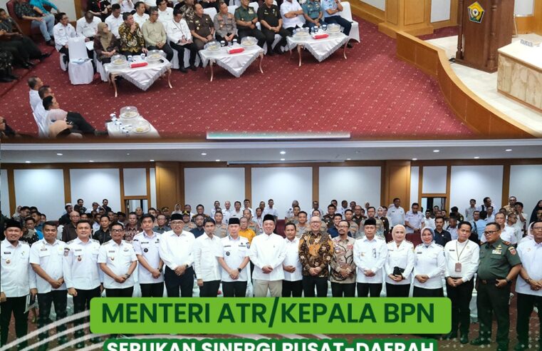 MENTERI ATR/KEPALA BPN SERUKAN SINERGI PUSAT-DAERAH ATASI PERMASALAHAN PROGRAM PERTANAHAN DAN TATA RUANG 