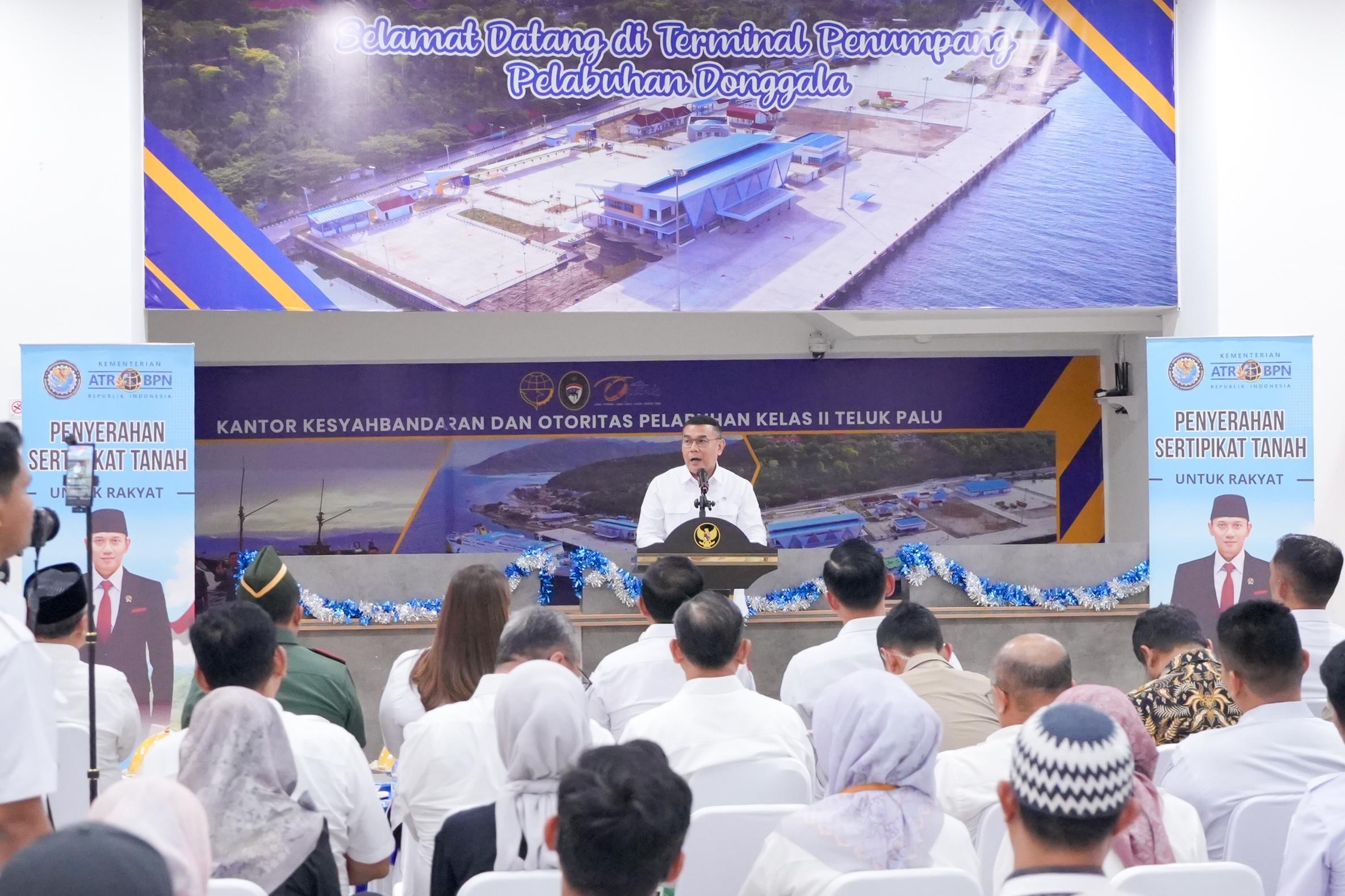 Wamen Ossy Apresiasi Kolaborasi Seluruh Pihak yang Sudah Mencapai 95% Target PTSL Sulawesi Tengah Tercapai