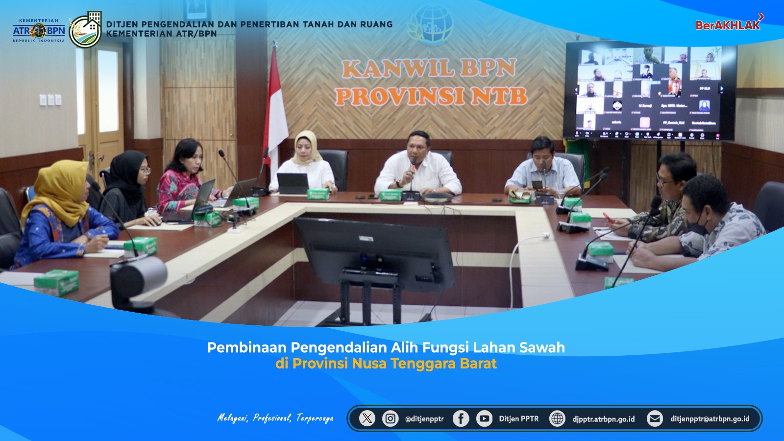 Pembinaan Pengendalian Alih Fungsi Lahan Sawah di Provinsi Nusa Tenggara Barat