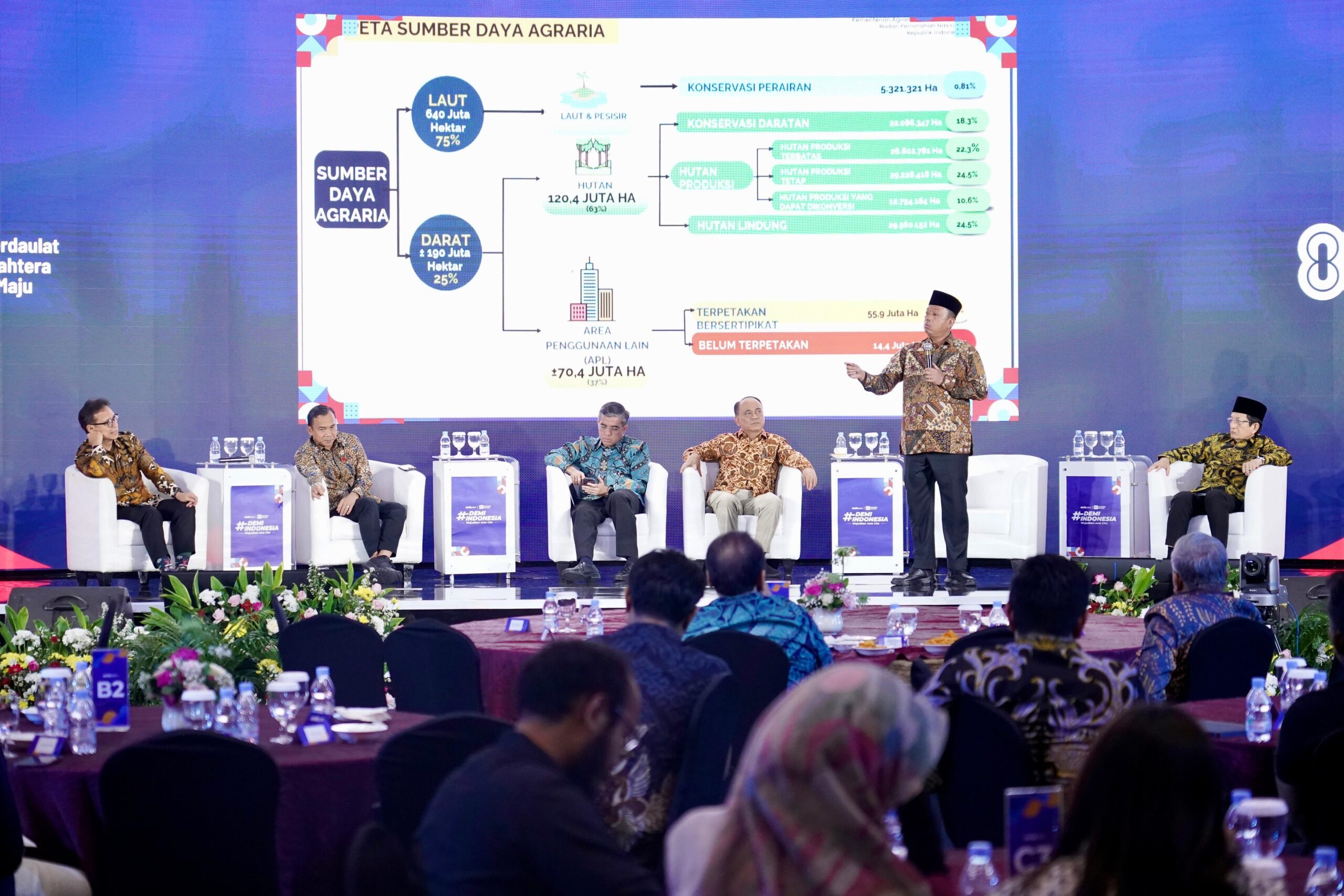 Jadi Pembicara #DemiIndonesia, Menteri Nusron: Siap Menahan Laju Alih Fungsi Lahan