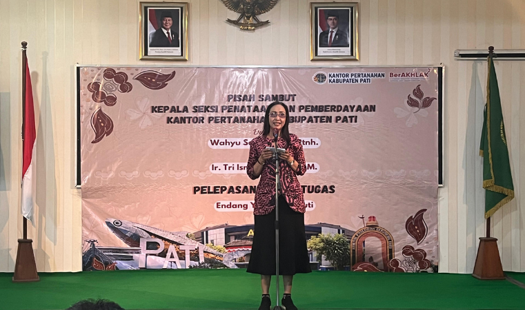 Kantor Pertanahan Kabupaten Pati Gelar Pelepasan Pegawai Purna Tugas