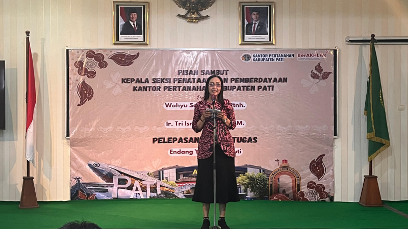 Kantor Pertanahan Kabupaten Pati Gelar Pelepasan Pegawai Purna Tugas