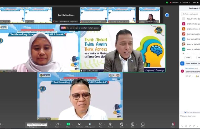 Kementerian ATR/BPN Dorong Capaian Skor SAKIP A demi Meningkatkan Tata Kelola dan Akuntabilitas