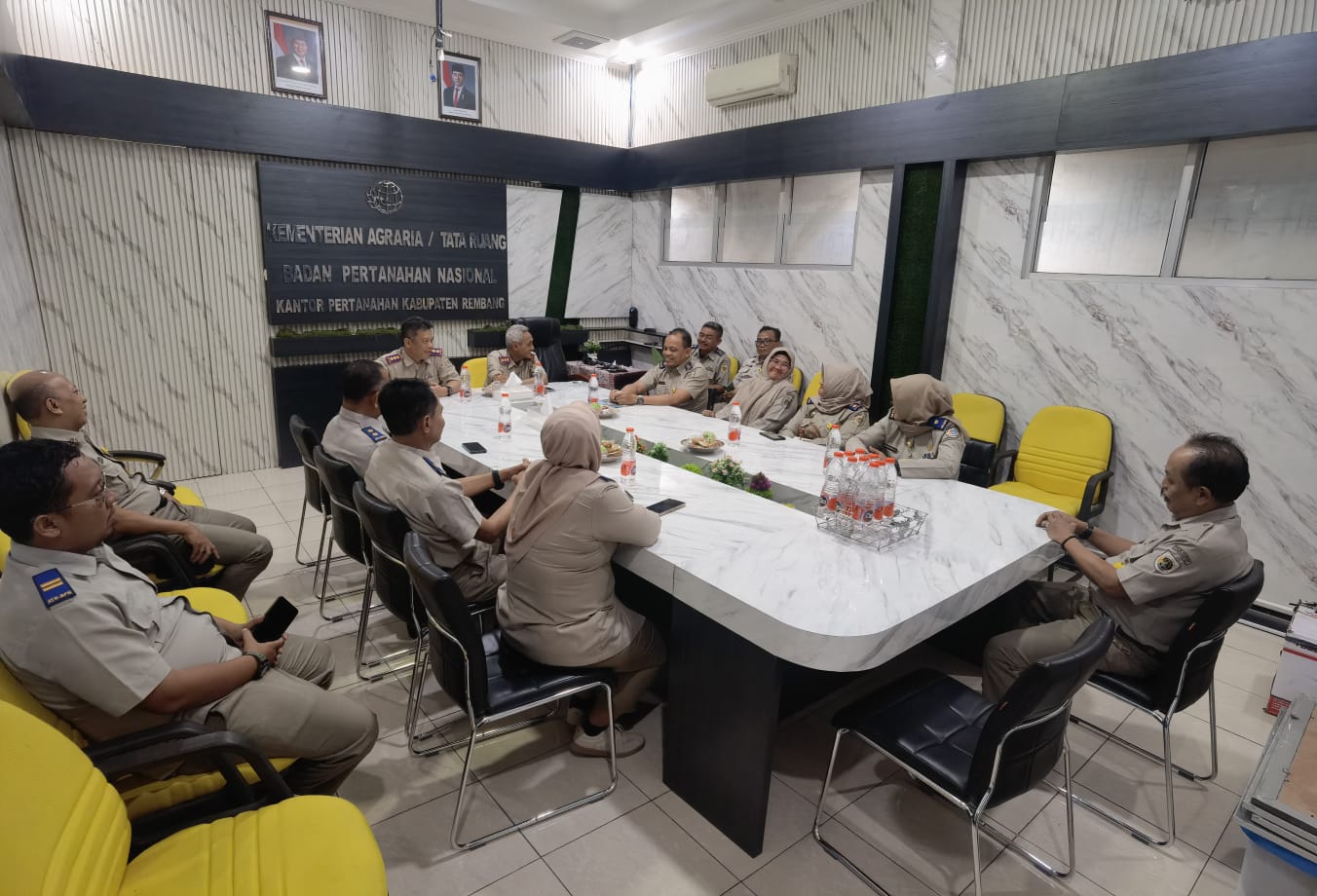 Kantor Pertanahan Kabupaten Pati melaksanakan kunjungan resmi ke Kantor Pertanahan Kabupaten Rembang