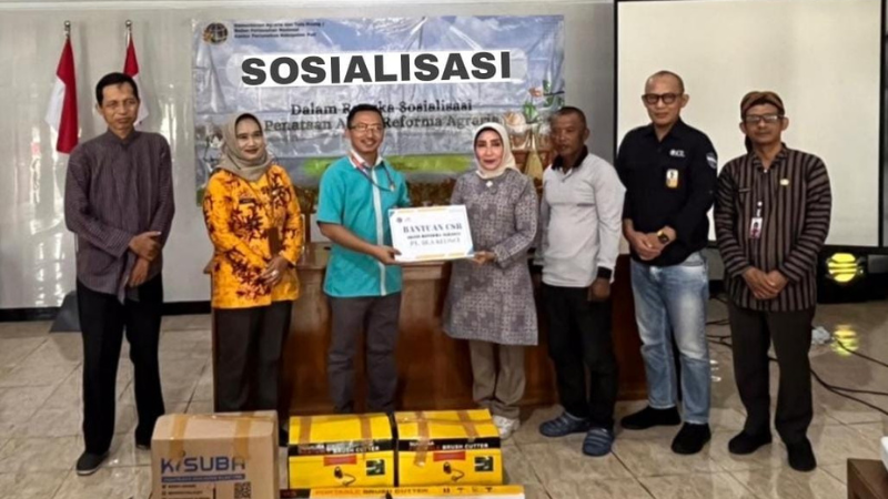 Kantor Pertanahan Kabupaten Pati menyelenggarakan Sosialisasi Akses Reforma Agraria Tahun 2025 di Desa Dororejo