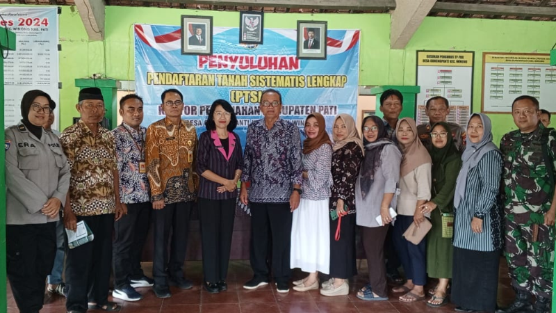 Kantor Pertanahan Kabupaten Pati melaksanakan penyuluhan PTSL di Desa Gunungpanti, Kecamatan Winong