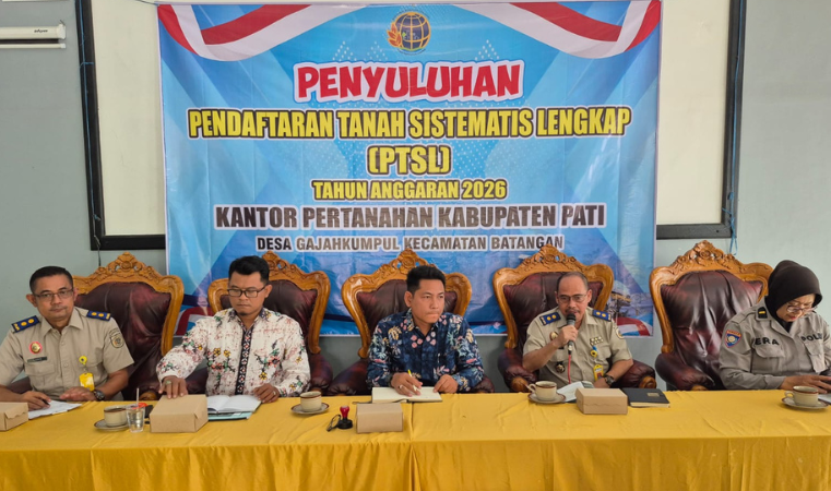 Kantor Pertanahan Kabupaten Pati Lakukan Penyuluhan PTSL di Desa Gajahkumpul, Batangan