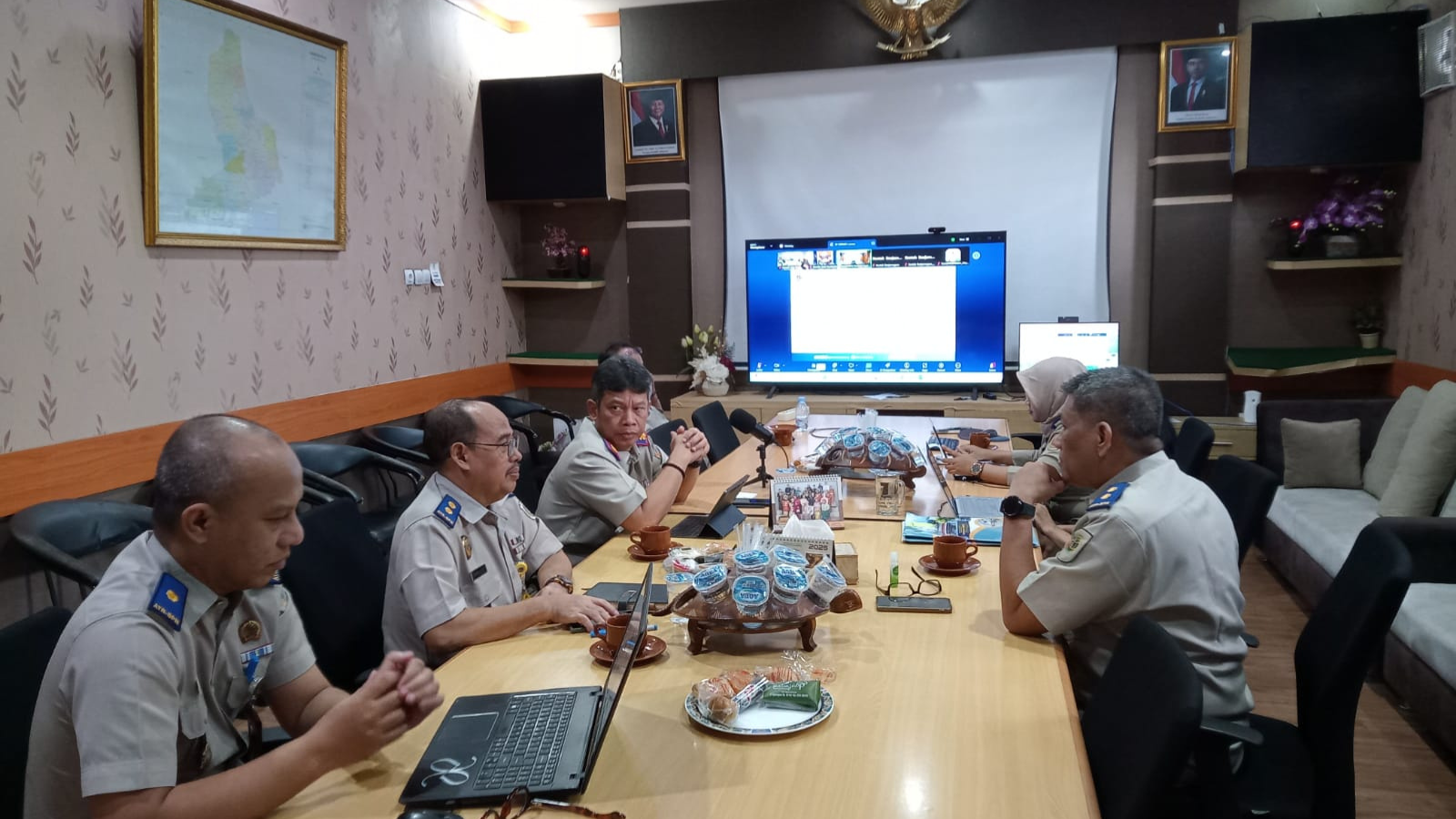 Kantor Pertanahan Kabupaten Pati hadiri Monev Kinerja yang digelar oleh Kanwil BPN Jateng pada 29 September 2025