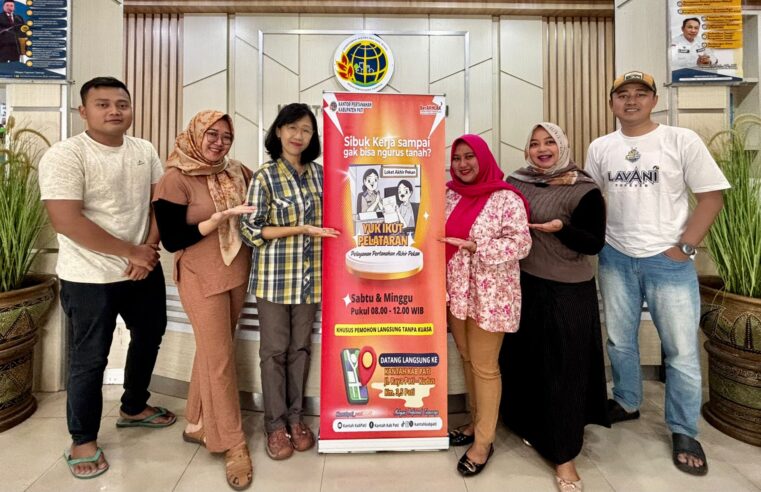 Kantor Pertanahan Kabupaten Pati mengadakan Giat PELATARAN (Pelayanan Pertanahan Akhir Pekan)