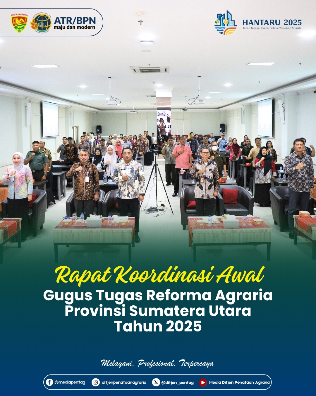 Rapat Koordinasi Awal : Gugus Tugas Reforma Agraria Provinsi Sumatra Utara Tahun 2025