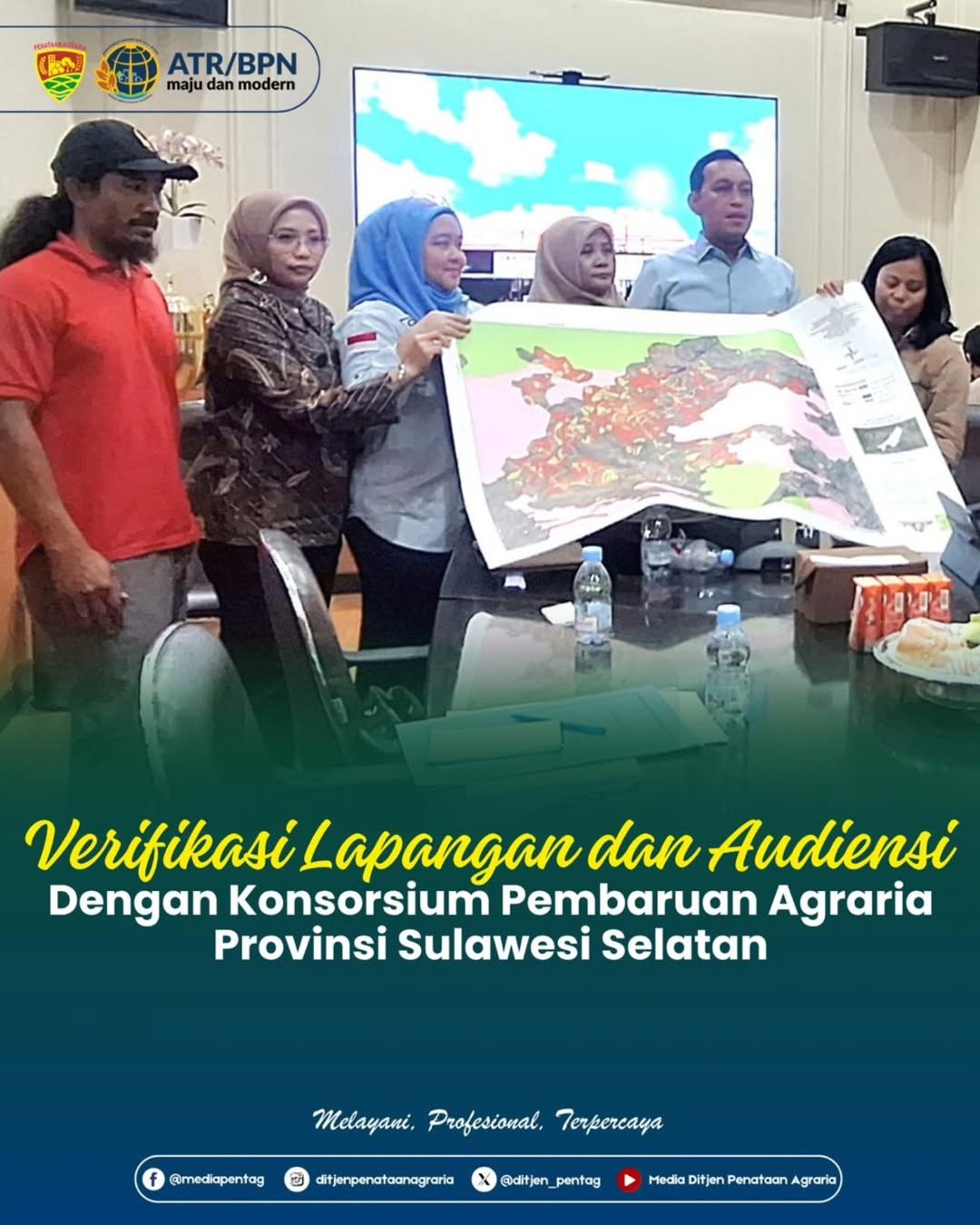 Verifikasi Lapangan dan Audiensi dengan Konsorsium Pembaruan Agraria Provinsi Sulawesi Selatan
