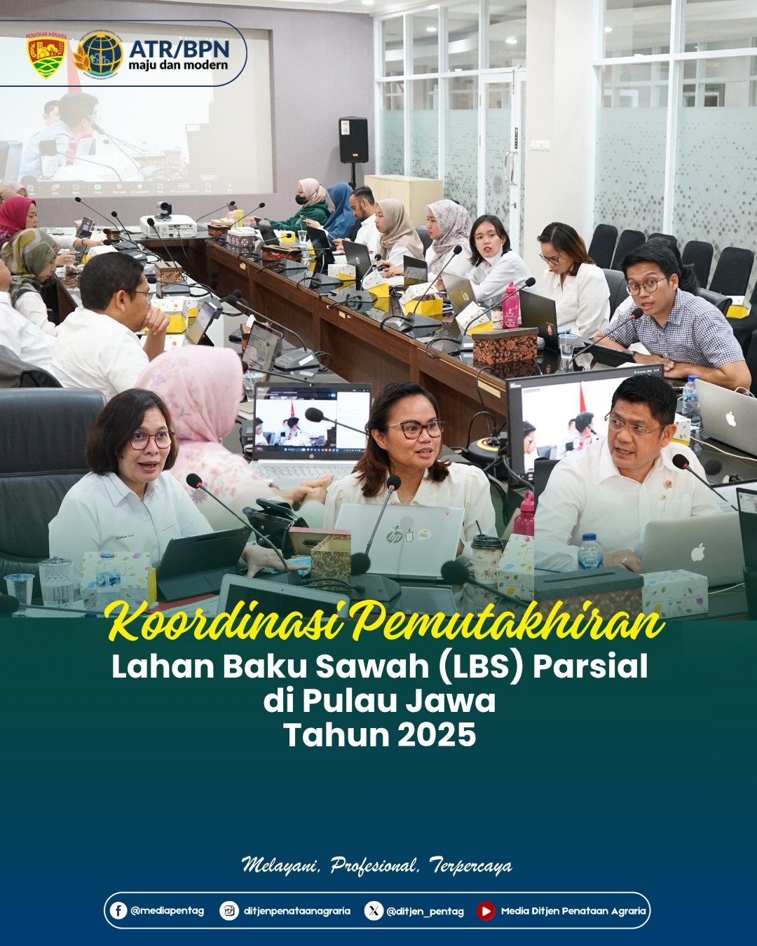 Koordinasi Pemutakhiran Lahan Baku Sawah (LBS) Parsial di Pulau Jawa Tahun 2025
