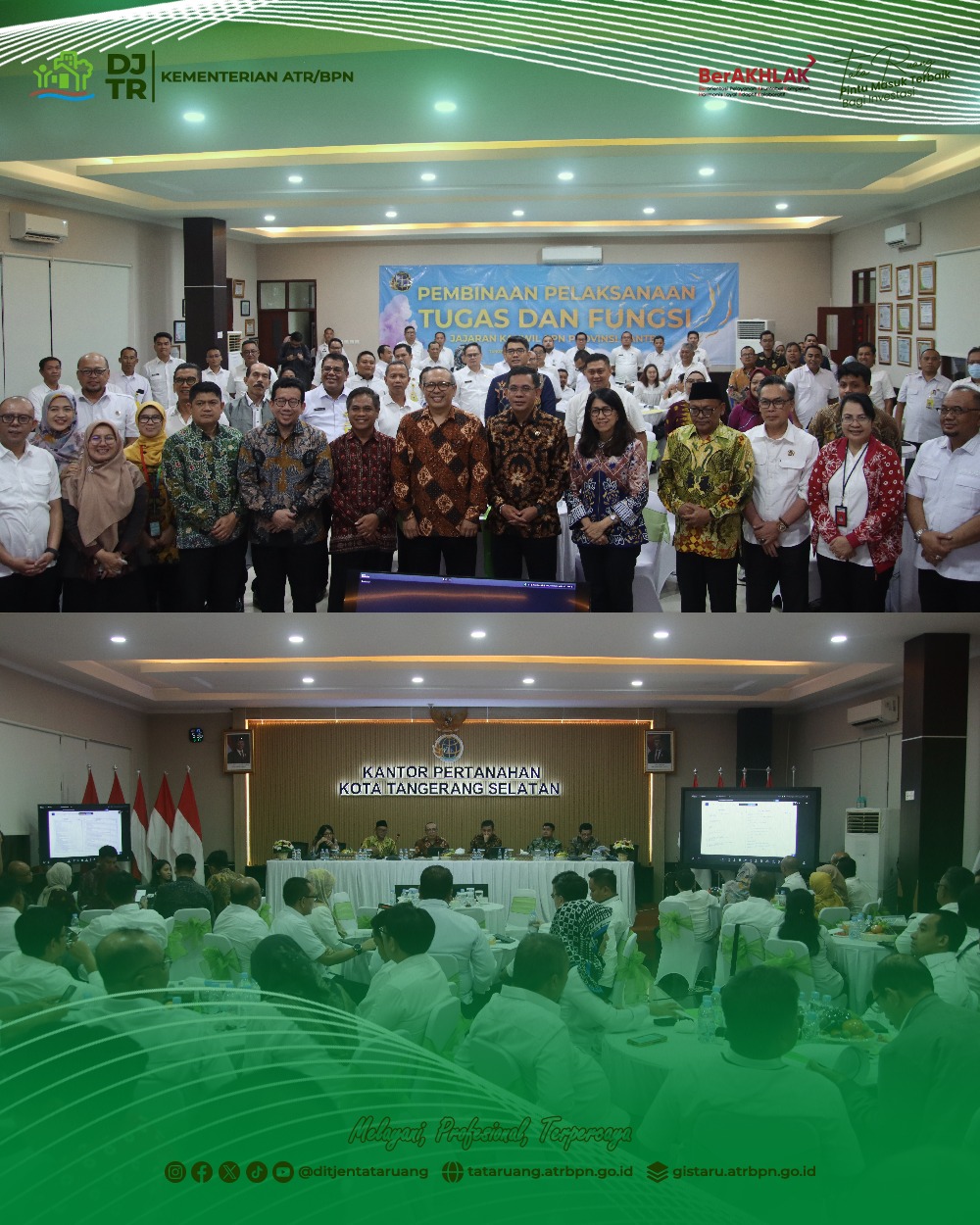 ATR/BPN Perkuat Pembinaan dan Evaluasi Kinerja Kanwil dan Kantah di Provinsi Banten
