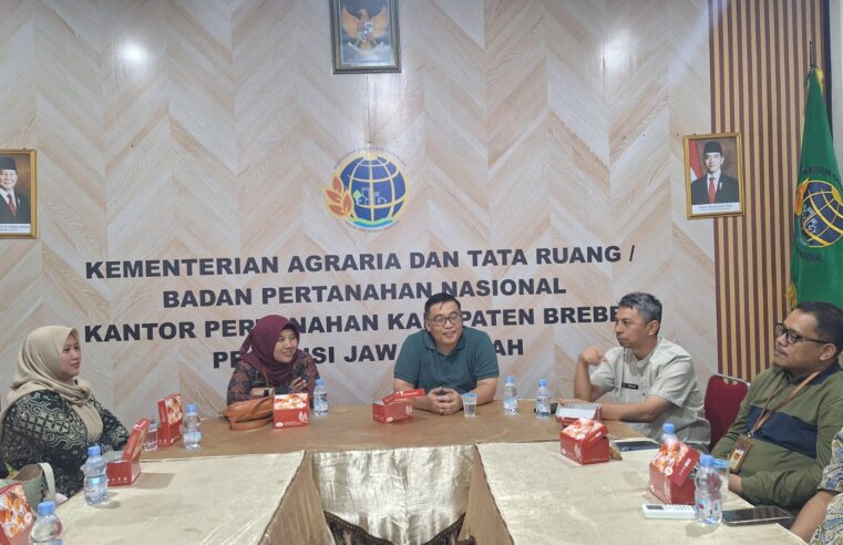 Kantor Pertanahan Kabupaten Pati melakukan kunjungan resmi ke Kantor Pertanahan Kabupaten Brebes