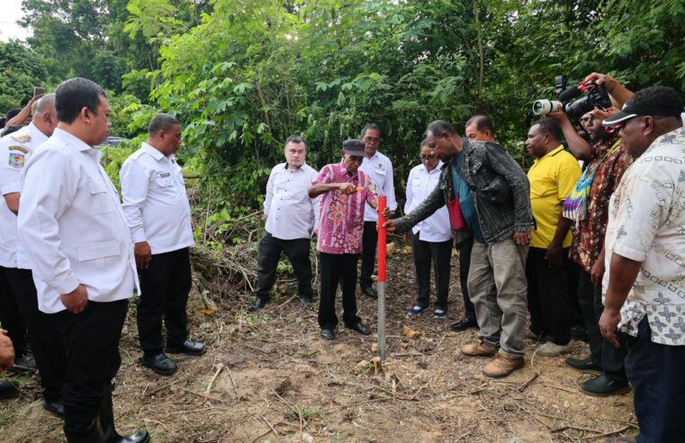 Realisasi Percepatan Sertipikasi Tanah Ulayat di Papua, Menteri Nusron Saksikan Pemasangan Patok Skouw Yambe