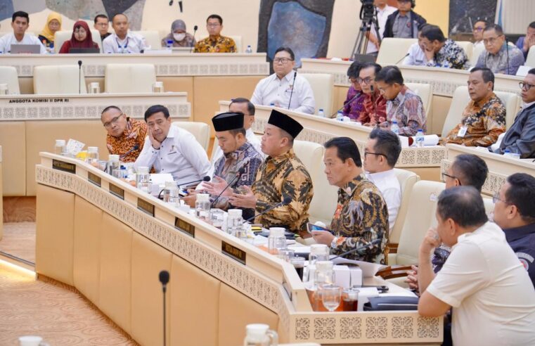 Targetkan Realisasi hingga 98%, Menteri Nusron Laporkan Progres Capaian Anggaran dalam RDP Bersama Komisi II DPR RI