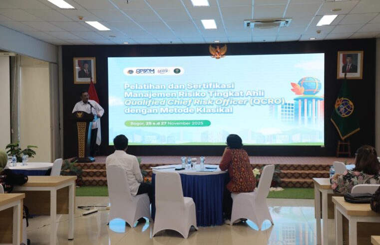 Sertifikasi Manajemen Risiko, Sekjen Kementerian ATR/BPN Tekankan Pentingnya Pengambilan Keputusan Berbasis Risiko bagi Pimpinan