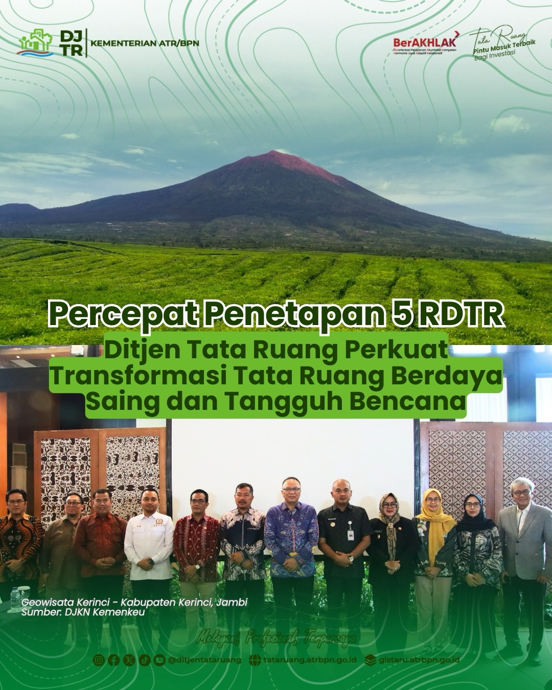 Percepatan Penetapan 5 RDTR Ditjen Tata Ruang perkuat transformasi tata ruang berdaya saing dan tangguh bencana