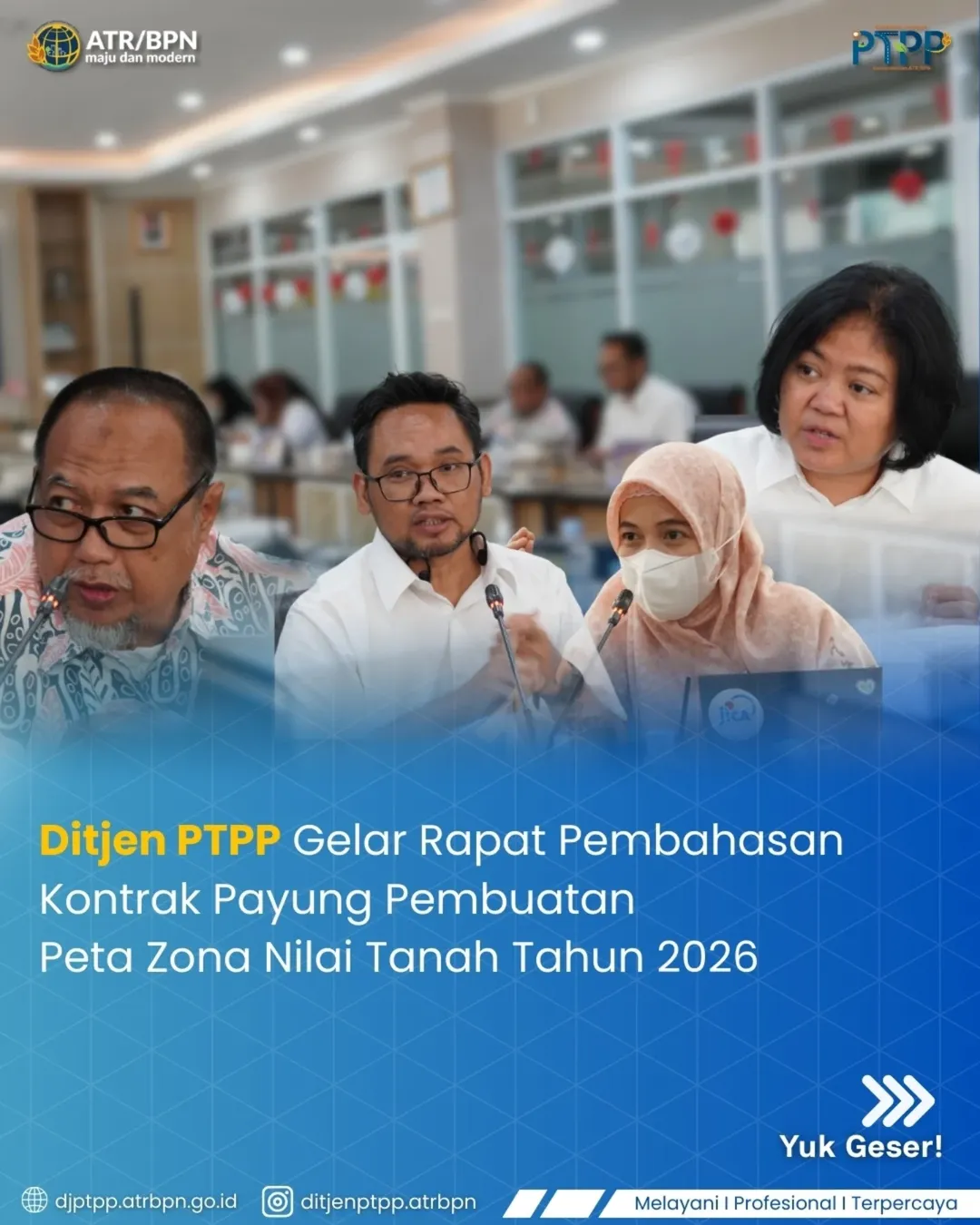 Ditjen PTPP gelar rapat pembahasan kontrak payung pembuatan peta zona nilai tanah tahun 2026