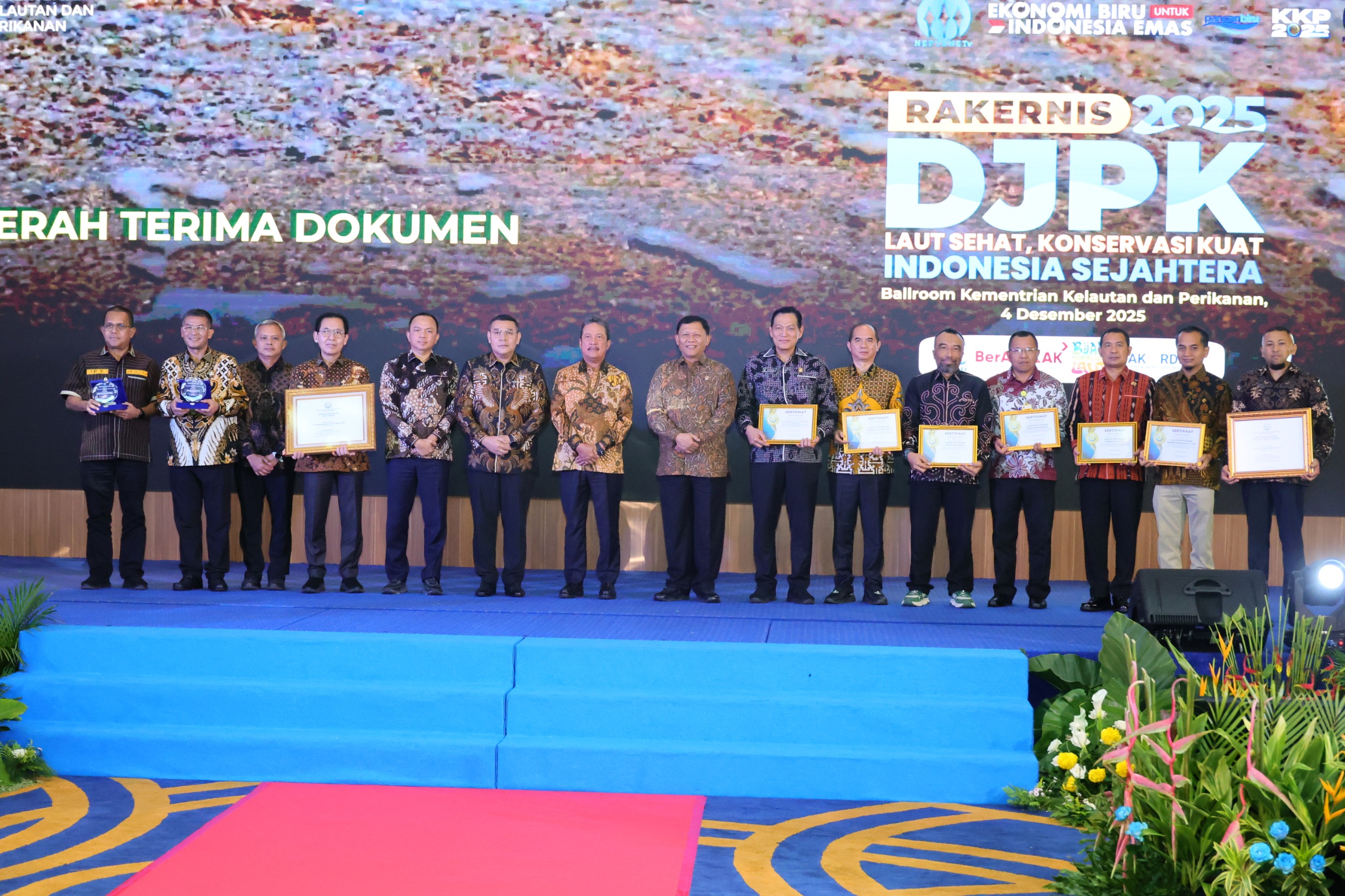 Perkuat Kedaulatan Negara, Kementerian ATR/BPN Terima 8 Penghargaan dari KKP atas Sertipikasi Pulau-pulau Kecil