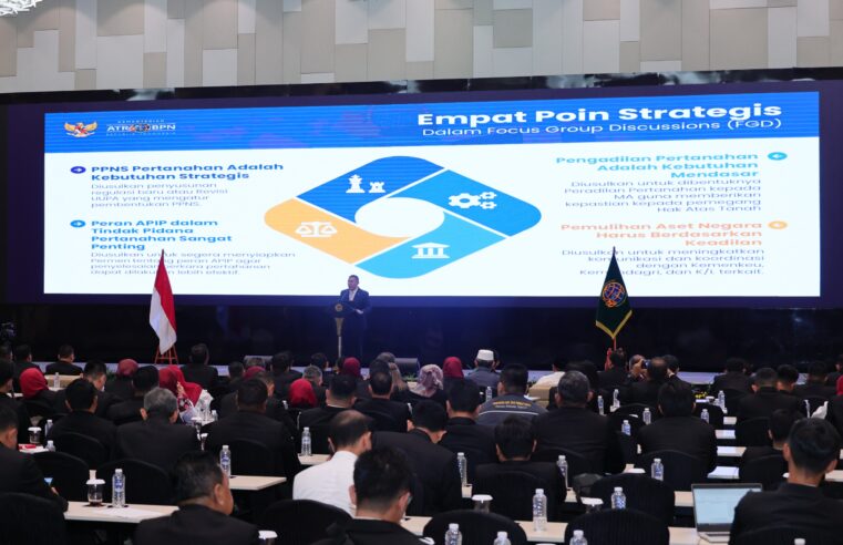 Tekankan Empat Poin Strategis dalam Penanganan Tindak Pidana Pertanahan, Wamen Ossy: Sosialisasikan ke Jajaran di Daerah