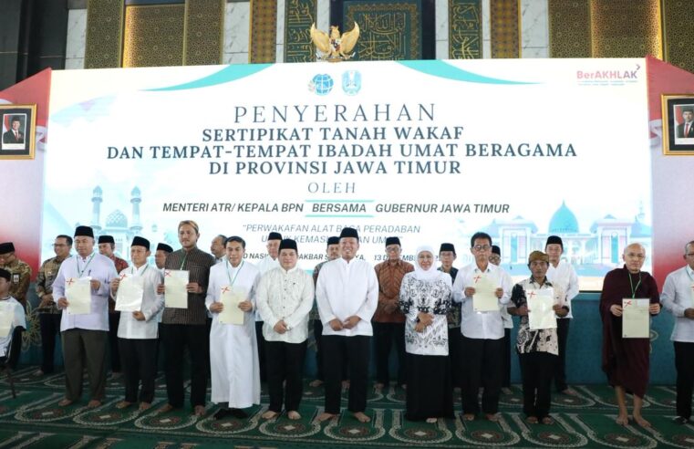 Serahkan 2.532 Sertipikat Tanah Wakaf dan Rumah Ibadah, Menteri Nusron Gagas Percepatan Sertipikasi melalui Kolaborasi