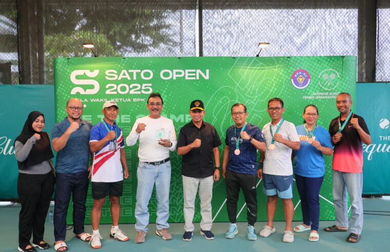 Kementerian ATR/BPN Raih Juara III Bersama pada Turnamen Tenis Antarinstansi SATO Open 2025 Piala Wakil Ketua BPK