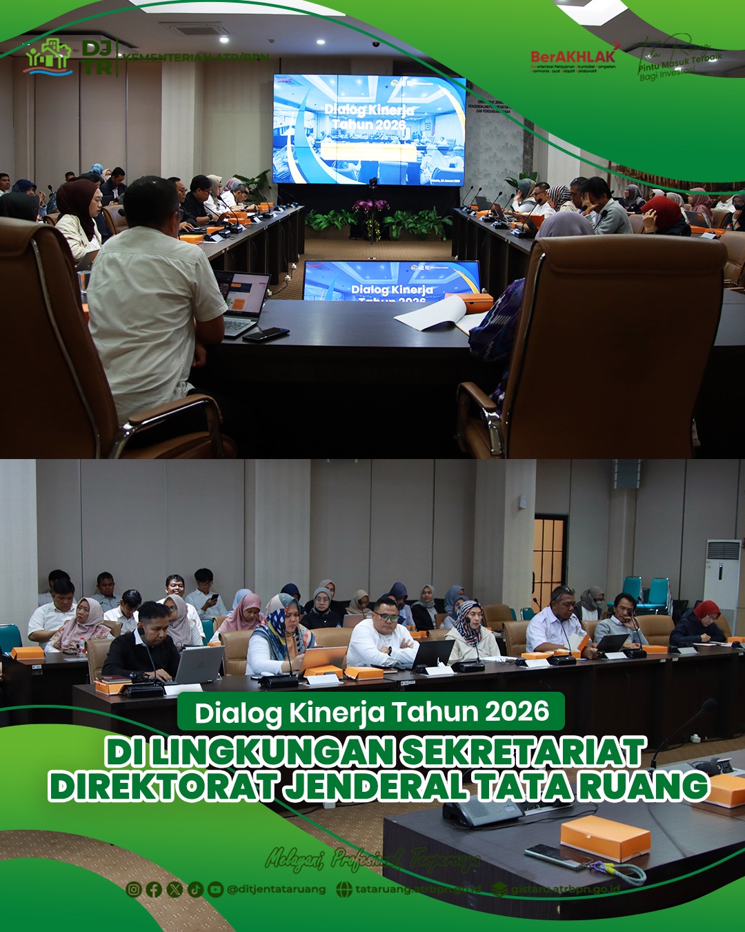 Dialog Kinerja Tahun 2026 di Lingkungan Sekretariat Direktorat Jenderal Tata Ruang