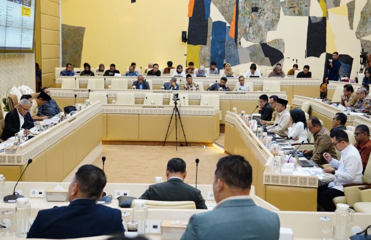 Menteri Nusron Laporkan Progres Revisi RTR Provinsi Aceh, Sumatera Utara, dan Sumatera Barat ke Komisi II DPR RI