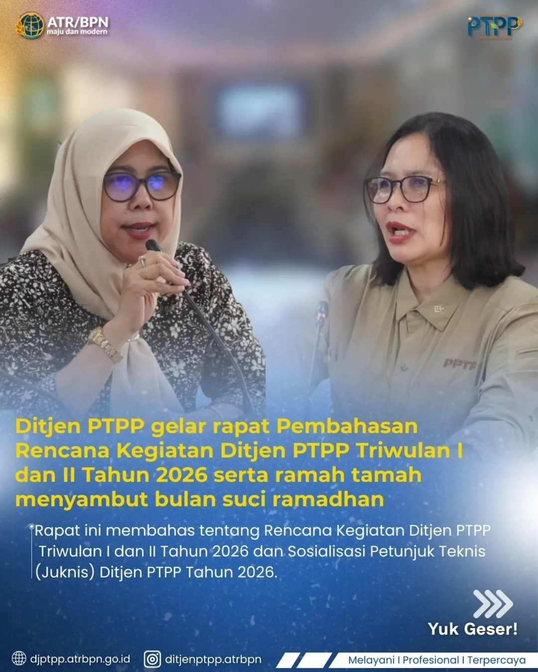 Ditjen PTPP gelar rapat Pembahasan Rencana Kegiatan Ditjen PTPP Triwulan I dan II Tahun 2026 serta ramah tamah menyambut bulan suci Ramadhan